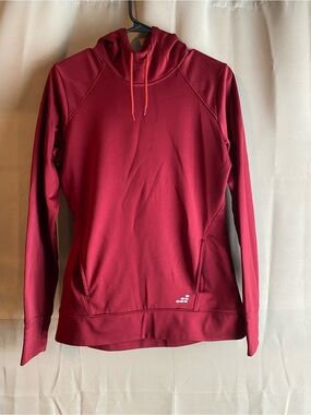 bcg Deep Red Hooded Performance Pullover